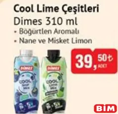 DİMES COOL LİME ÇEŞİTLERİ 310 ML fiyat ve kampanya bilgisi